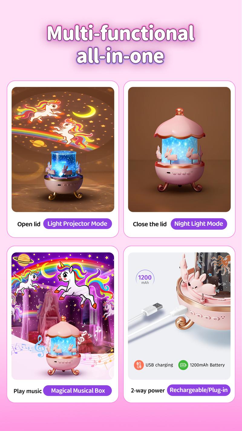 Onefire Kids Night Light Grandparents Gifts  Grandkids 15Films&15 White Noises Remote Cartoon Star Projector Sensory Lamp Princess Room Decor Toddler Sound Machine Autistic Children Baby Unicorn Dinosaur Egg Toys Birthday Ages1-10 Granddaughter Grandson