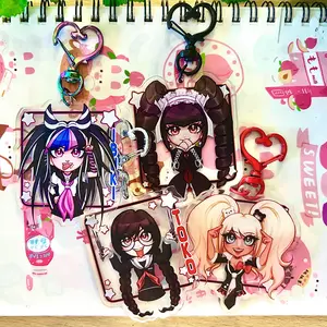 Danganronpa Keychain Acrylic Charms, Danganronpa Characters Birthday Gifts – Cute Acrylic Keychain Charms, Perfect Gift for Fans & Collectors