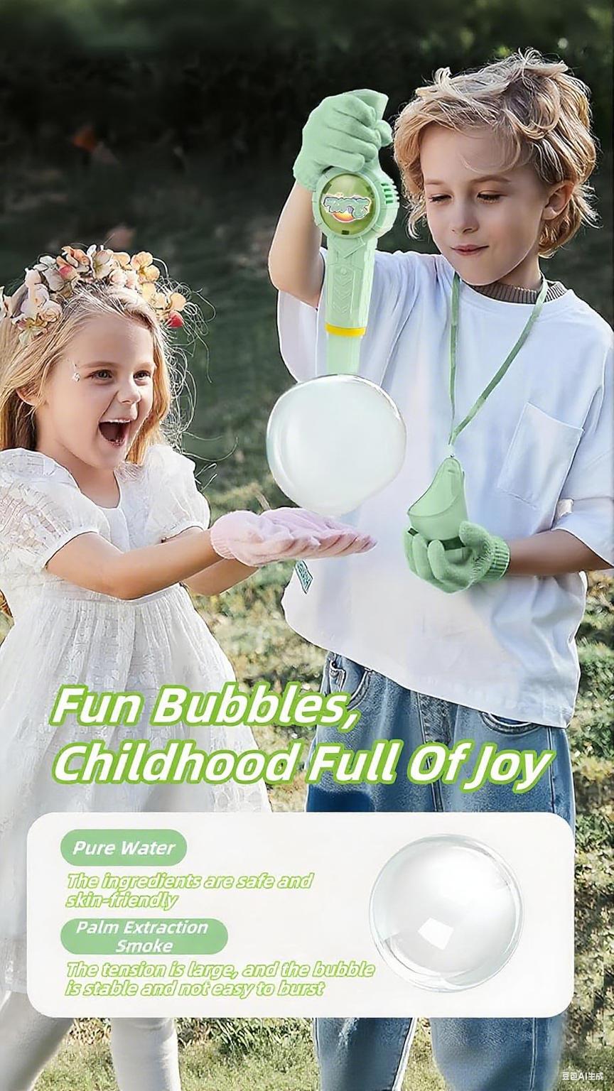 Fog Bubble Machine, Rechargeable Automatic Electric Smoke Bubble Machine, Magic Smoke Bubble Maker, Colorful Lights & Music, Bubble Fog Game for Parties, Beaches, Summer.Gift for Boys, Girls