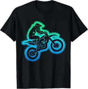 100% Cotton Fashion Garment Dirt Bike Motocross Enduro Dirt Biking . Kids T-Shirt