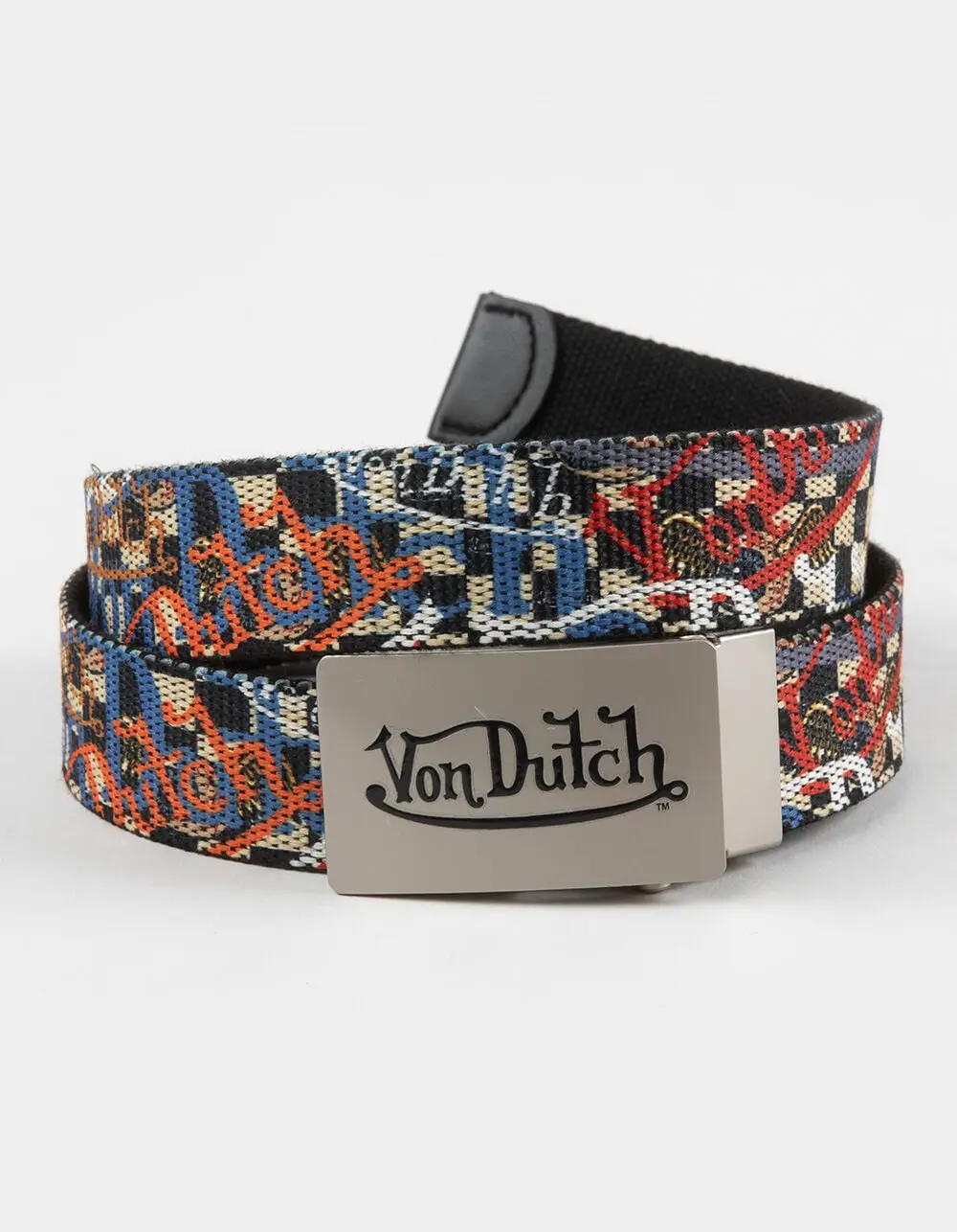 VON DUTCH  Mens Graffiti Web Belt