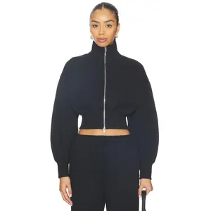 superdown Branka Zip Up Jacket in Black