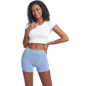 Goat Union 2" Period Underwear Boxer Briefs Boy-shorts, Organic Cotton Lining, Hi-Waisted & Heavy Flow