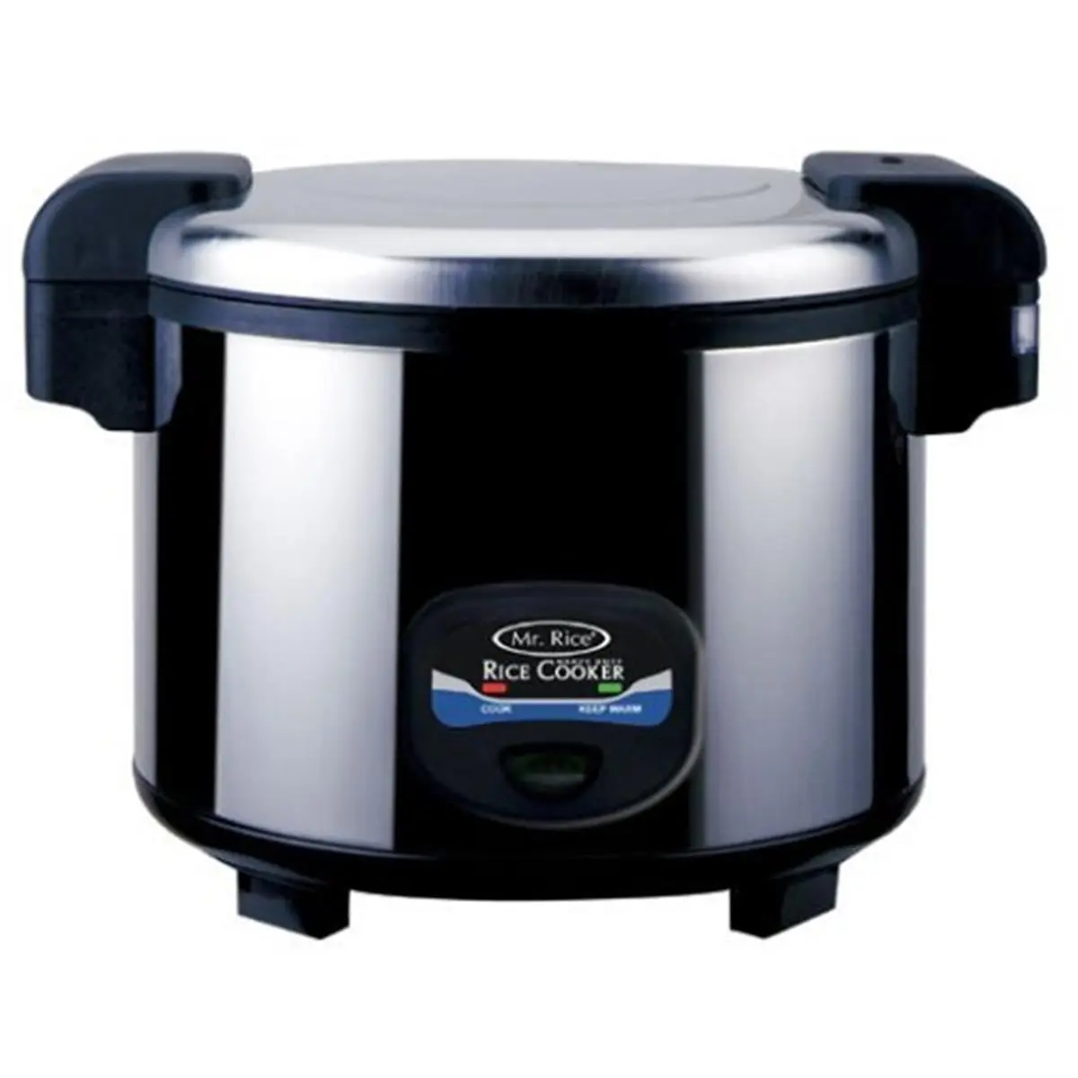Sunpentown 35-Cup (5.4 L) Heavy Duty Restaurant Rice Cooker - 120V/60Hz, 1550W, 3-Dimensional Heating, Automatic Keep Warm, Cool Touch Exterior, 18.75x15x13 in Stainless Steel Cookware