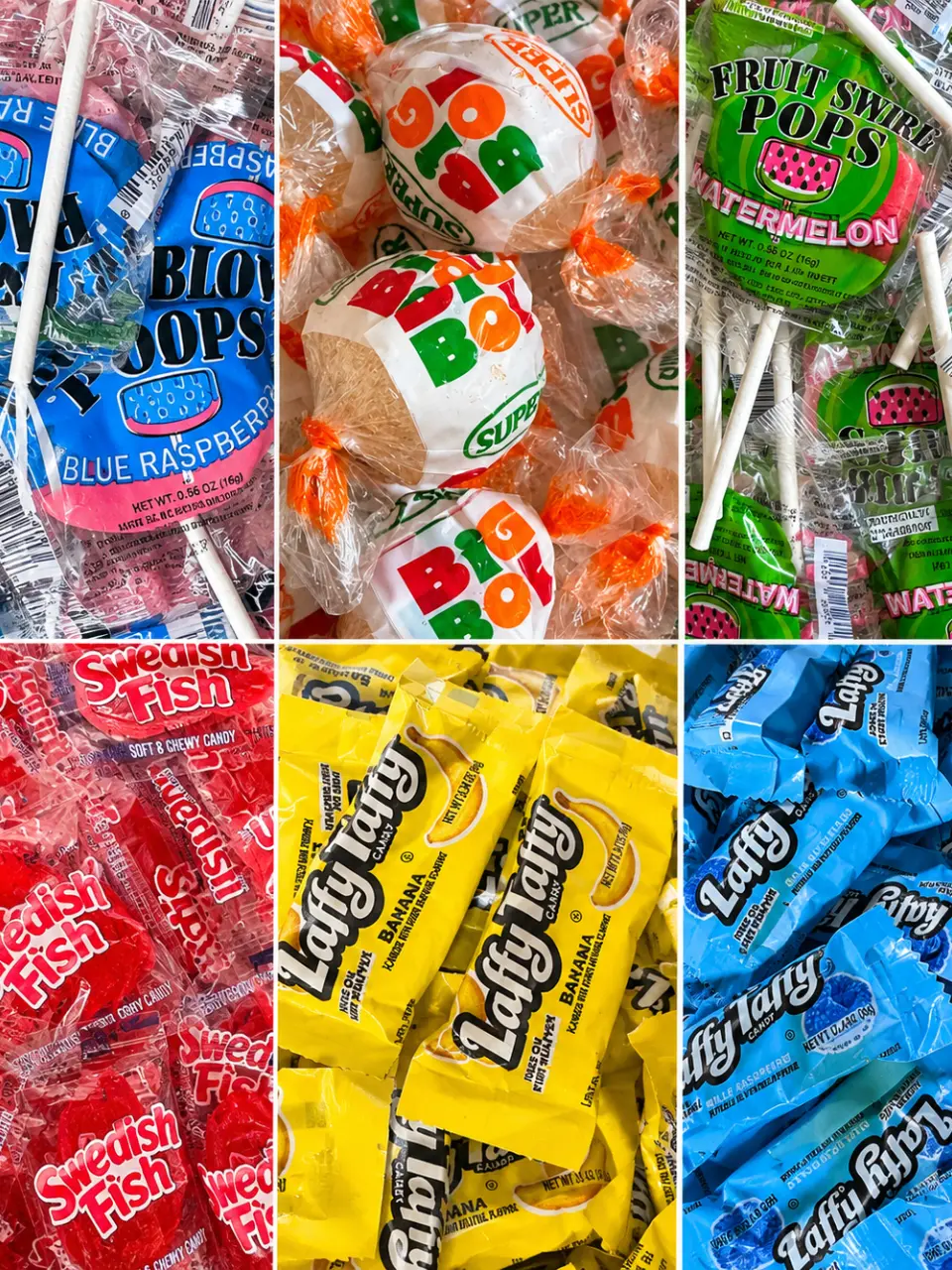 90's THROWBACK BODEGA CANDY- 1 LB Individually Wrapped Candy (Choose Flavor) | Laffy Taffy, Swedish Fish, Sour Patch Kids, Lollipops | Bulk Candy Sweet Gift Pack