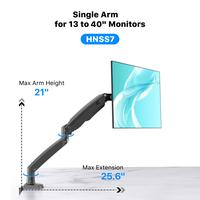 [Single Arm]-[Black]-for [13-40'' Screen]-26.4lbs