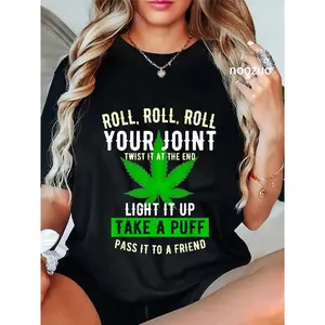 100% Cotton Roll Your Joint Marijuana 420 T-Shirt