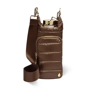 Chocolate HydroBag with Dark Patterned Strap and Solid Strap Bundle