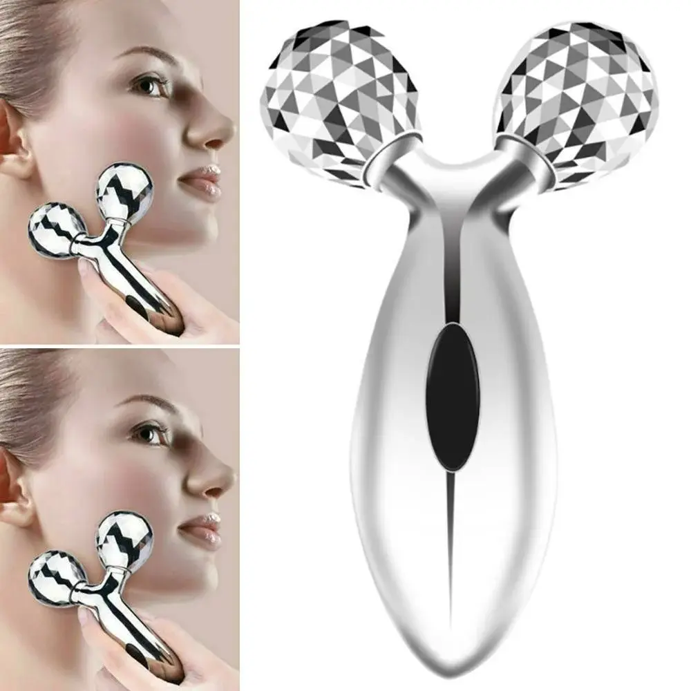 3D Roller Massage Thin Face Massage Roller Machine V Face Slimming Lifting Body Relaxation Tool Double Chin Remover Muscle Massage Ball Comfort Skincare Facial