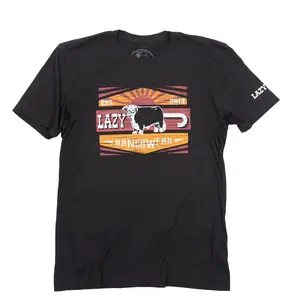 Lazy J Ranch Smokeless Short Sleeve T-Shirt - Black