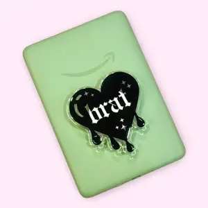 Brat Heart MagSafe Phone Grip , Book Lover Gifts For Her sticky phone grip magnetic mount, Compact Holder Stand