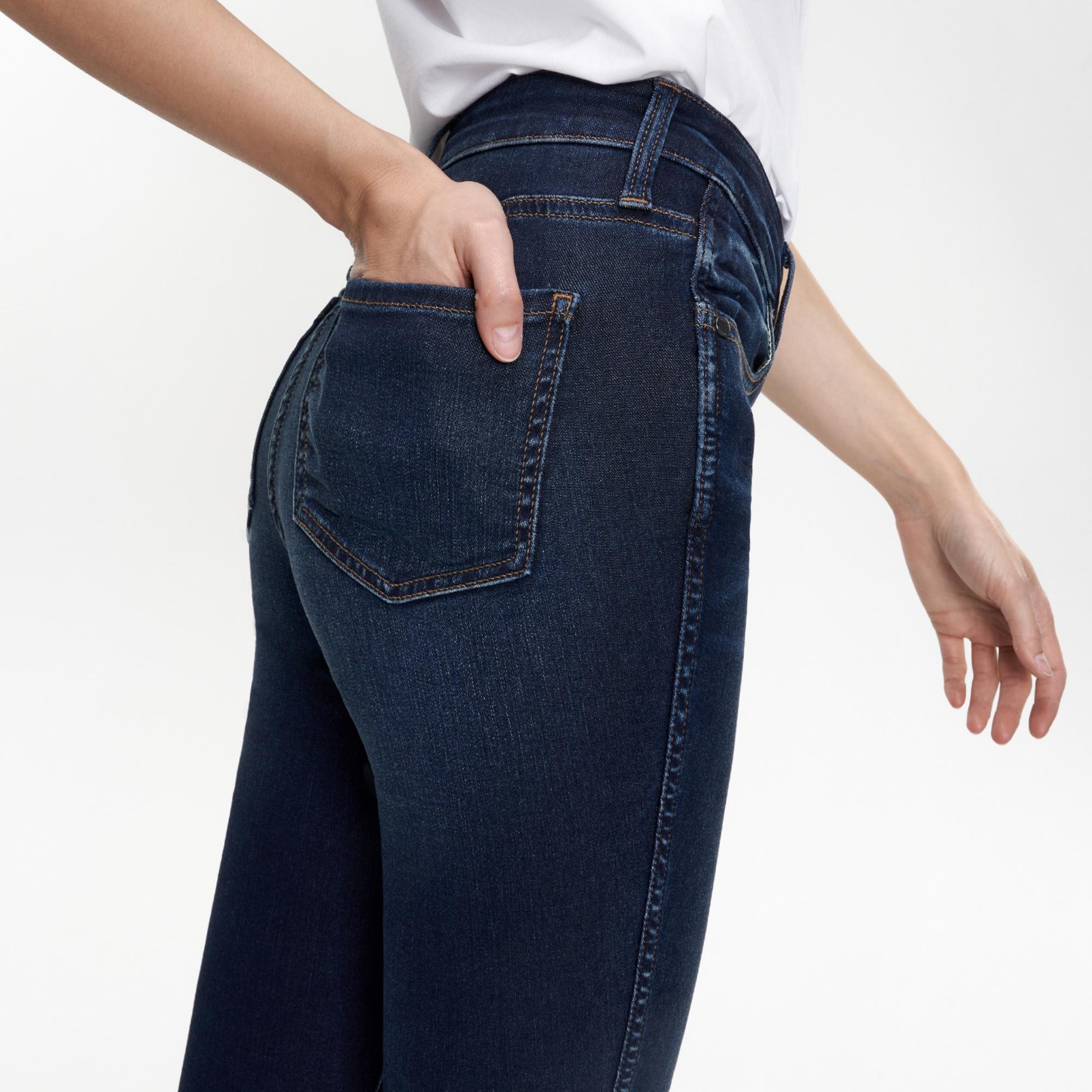 Women's High-Waisted Washed Stretch Genuwii Denim Tights, Sleek Finish Fabric, Fashionable Look, Comfortable Slim Casual Basic Style - No More Awkward Gaps,  Flattering Cute Jeans, Outdoor Streetwear Fit Jeans, Jeans Altos, Classic Womenswear Bottom