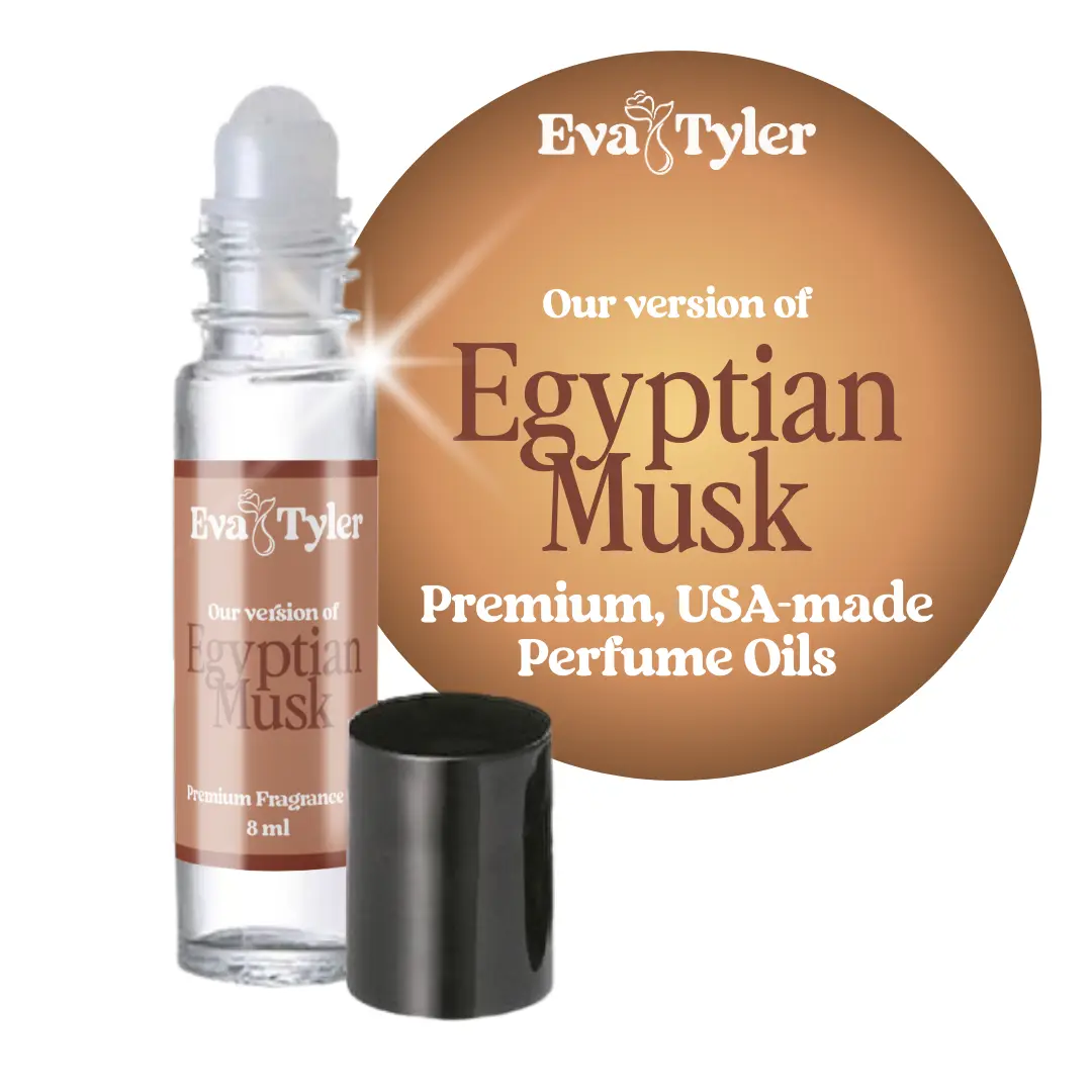 Egyptian Musk Roll on Perfume Oil | USA Made | Long-lasting | Alcohol-free, Aromatic Perfume, Fragrance Perfumes