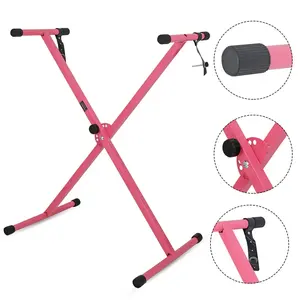 5 Core Keyboard Stand X Shape Height Adjustable Foldable Portable Key Board DJ Controller Stands