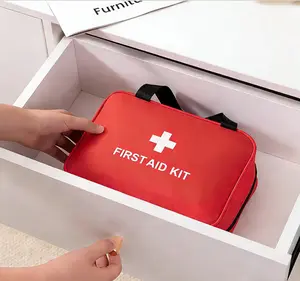 173pcs Emergency First Aid Kit – Portable Lightweight Nylon Rescue Bag for Car, Home, Office, Boat, Camping, Hiking & Outdoor Adventures Adhesive Tape Absorbent