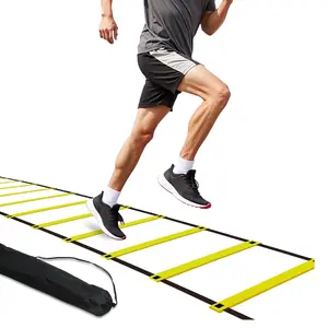 Speed Agility Ladder Training Equipment for Football, Track & Speed Training – Footwork & Acceleration Drill Ladder