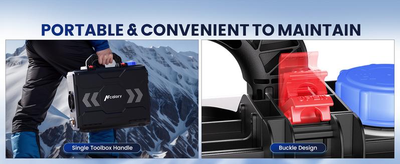 HCALORY 12V Portable Diesel Heater Toolbox 2 Diesel Air Heater 8KW 6L All-in-One Parking Heater with APP Control Work at Altitude Max 20000 ft for Car Trucks RV and camper HCALORY 12V Portable Diesel Heater Toolbox 2 Diesel Air Heater 8KW 6L All-in-One Parking Heater with APP Control Work at Altitude Max 20000 ft for Car Trucks RV and camper