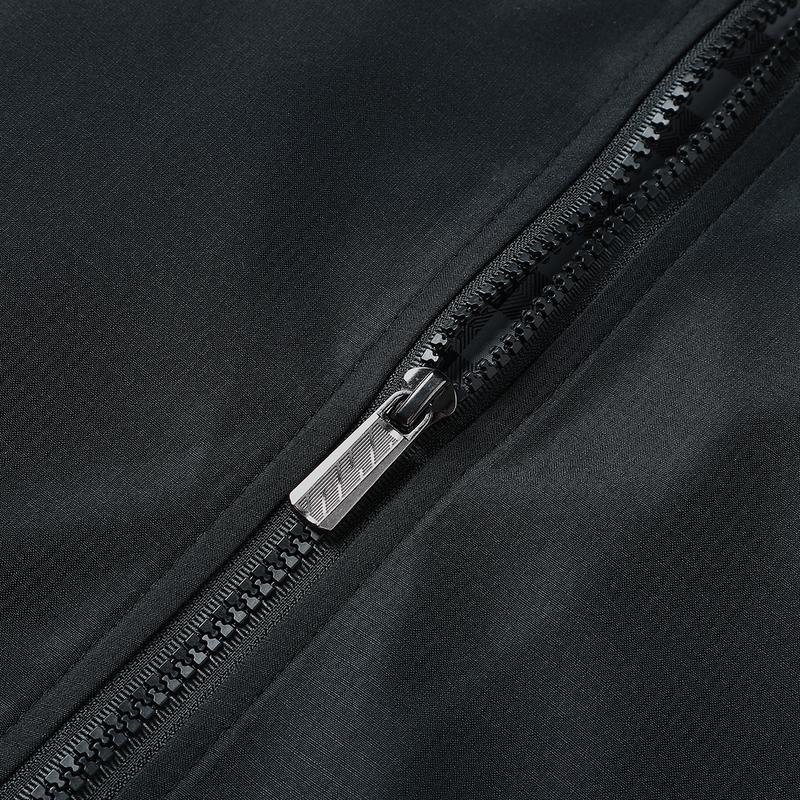 Men's Lightweight Polyester Jacket - Non-Stretch Formal and Daily Jacket, Stand Collar Design, Zipper Pocket - Office, Work Clothing, Spring and Autumn Casual Outerwear - Easy Care Professional Suit, Simple Style, Washable Fabric