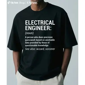 Funny Cotton Electrical Engineer T-Shirt – Perfect for Gifts