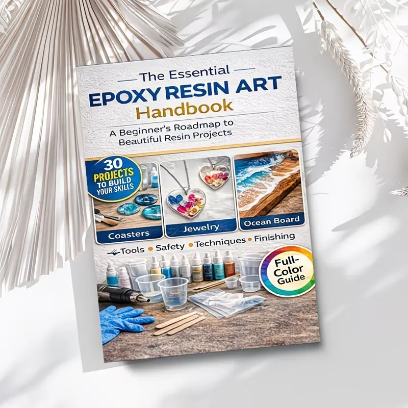 Epox Resin Art Starter Manual, Diy Art, Art Supplies, Includes 30 Beginner Projects, From Zero to Expert Tutorial, Mixing & Curing Techniques, Molding & Demolding