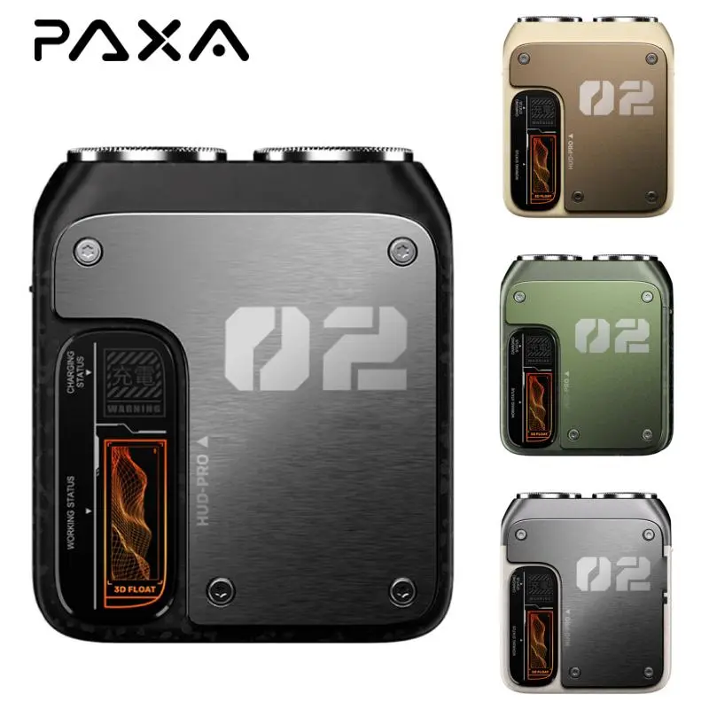 PAXA Mini Rechargeable Electric Shaver for Daily Care & Facial Shave - Magnetic Dual Blades, Curved Mesh Blade, Waterproof, Skin-Friendly, Washable, High-Speed Motor, Long-Lasting Battery, Compact Portable Matte Finish