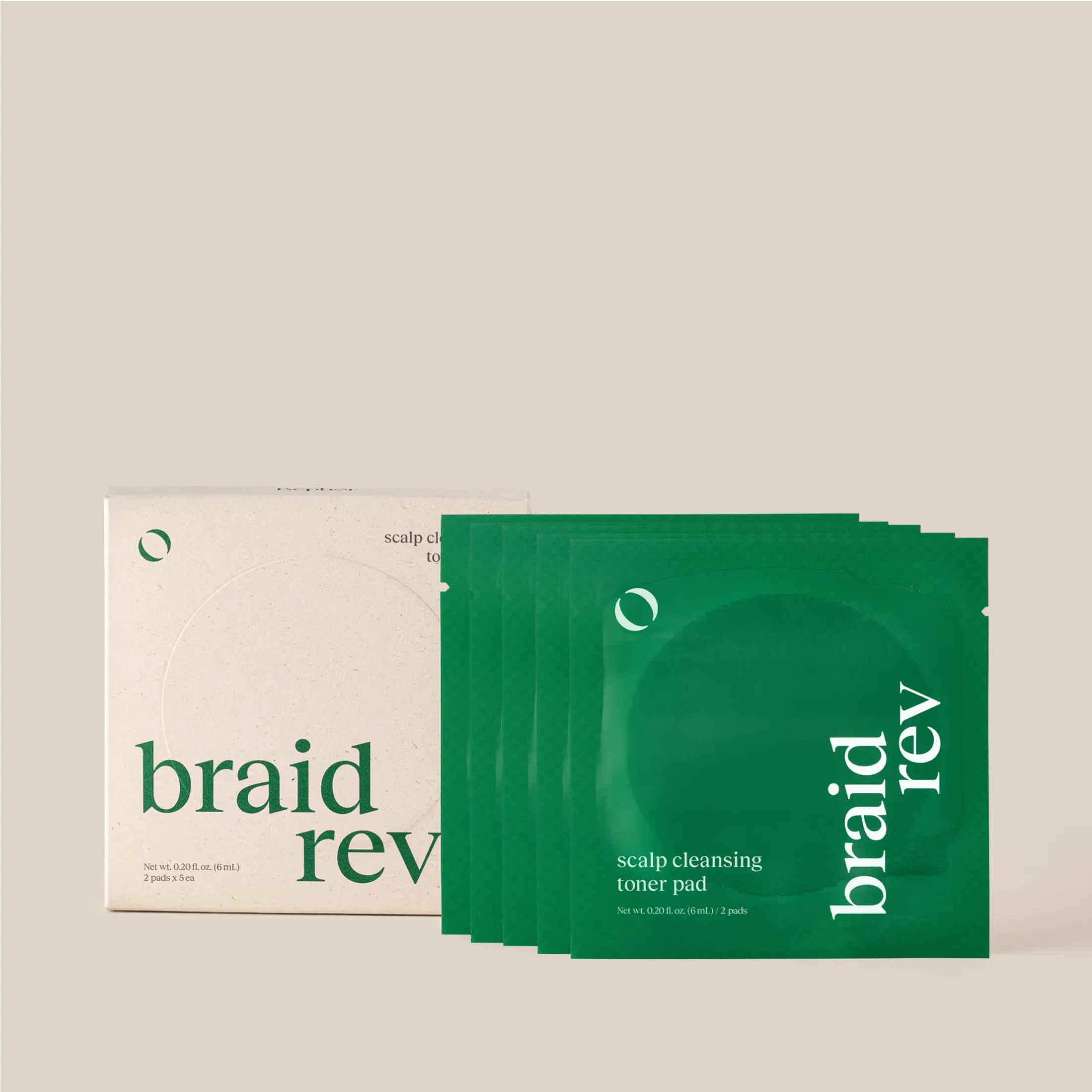 BEPHOR Braid Rev Scalp Toner Pads with Cider Vinegar, Purifying No-Rinse Treatment for Dry Scalp and Oil Control, 10 Count, Scalp Cleanser, Hair Detox
