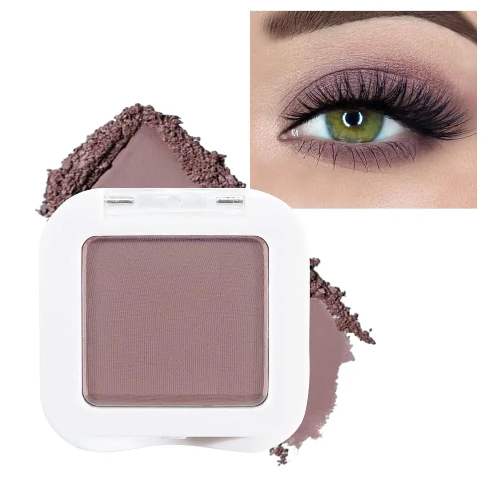 Plum Matte Eyeshadow Palette for Mature Skin High Pigment Lavender Purple Cream Eyeshadow Mini Palette, Natural Soft Glam Makeup for Green Eyes, Blendable Long Lasting Monochrome Eye Shadow