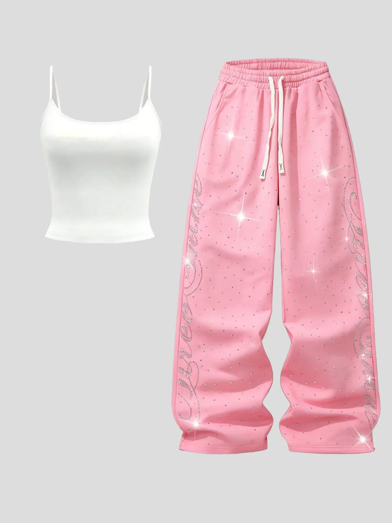 Women's Casual Pajama Set, Loungewear Nightwear, Slim-Fitting Two-Piece Outfit, Ideal for Indoor & Outdoor Wear, Essential Home Comfort Clothing