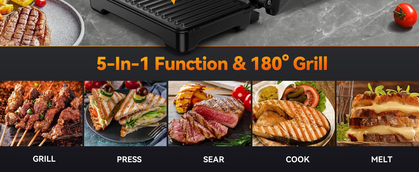 YASHE Panini Grill Press 1200W Sandwich Maker with Non-Stick Coated Cast Aluminum Plates, Fits 2 Slices of Bread, 180-Degree Opening, Easy to Clean Kitchen Appliances Household Appliances Cooker grills grill for outdoor Tabletop Griddle YASHE Panini Grill Press 1200W Sandwich Maker with Non-Stick Coated Cast Aluminum Plates, Fits 2 Slices of Bread, 180-Degree Opening, Easy to Clean Kitchen Appliances Household Appliances Cooker grills grill for outdoor Tabletop Griddle