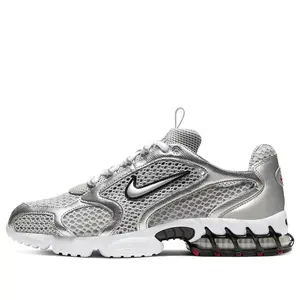 Nike Air Zoom Spiridon Cage 2 Liquid Silver Low-Top Lifestyle Sneakers for Men