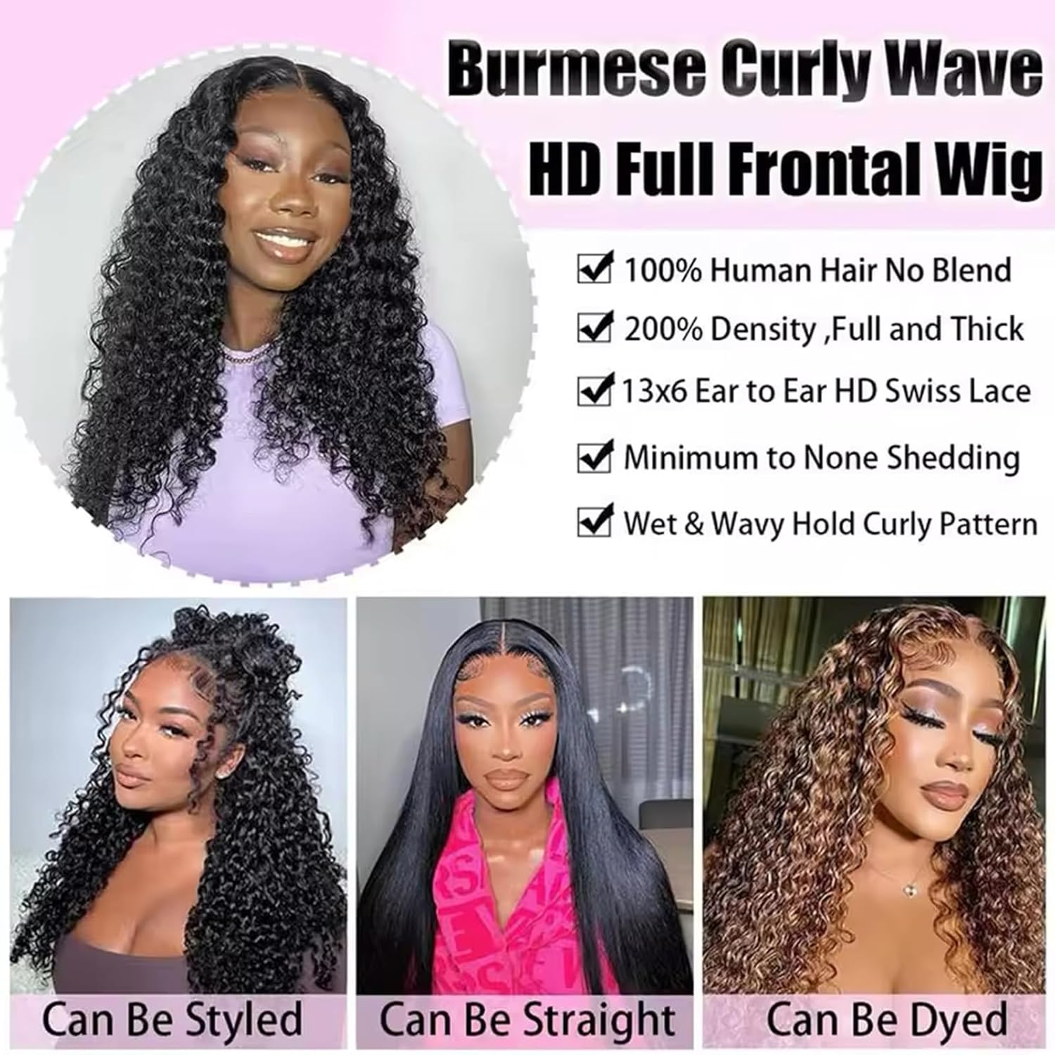 200 Density Burmese Curly Wig Human Hair with Spiral Curls End 12A Virgin Raw 13x6 HD Lace Closure Wigs Human Hair for Women 26 inch Wear and Go Glueless Wigs Human Hair Pre Plucked Triple Lifespan 200 Density Burmese Curly Wig Human Hair with Spiral Curls End 12A Virgin Raw 13x6 HD Lace Closure Wigs Human Hair for Women 26 inch Wear and Go Glueless Wigs Human Hair Pre Plucked Triple Lifespan