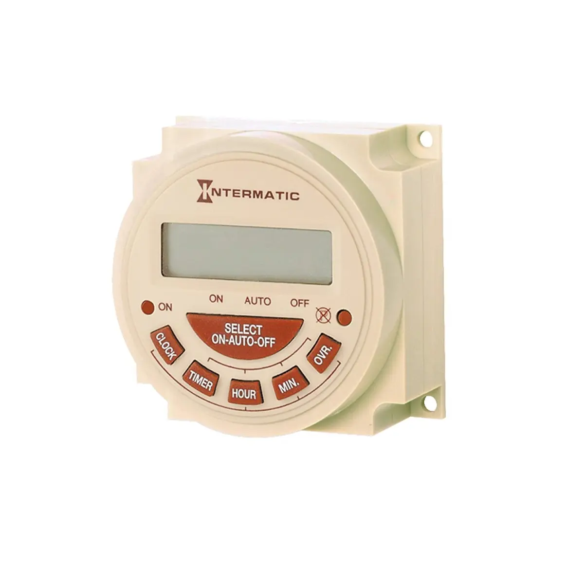 Intermatic PB314E Compact 240-Volt AC 24-Hour Digital LCD Electronic Counter Kitchen Timer Mechanism with Batteries, Digital Display, Select/Auto Modes, Surge/Humidity Resistance, Wide Temp Extremes, Rugged Build for Kitchen Equipment