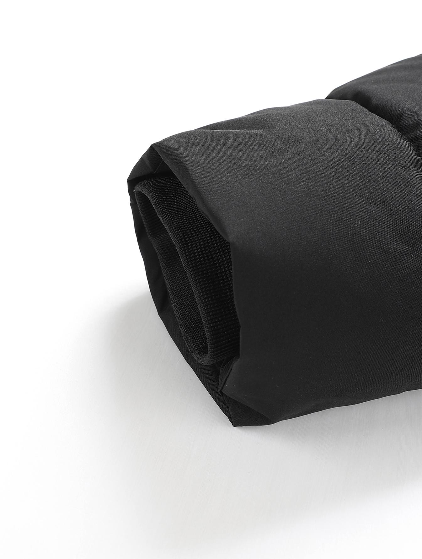 TJL Men's Black Quilted Hooded Jacket - Thermal Lined Zip Up Coat with Detachable Fur Hood by Fashion Brand Sherpa Fleece Long Sleeve Tops Casual Beige Plain