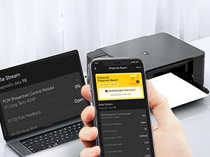 Ancel Echo OBD2 Scanner Bluetooth - All Systems Car Diagnostic Tool,  Bidirectional  Code Reader with Resets,  Battery Registration Wireless OBD2