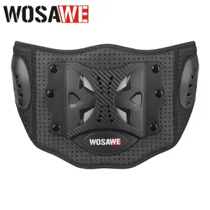 WOSAWE Motorcycle Back Brace Support Kidney Belt Adjustable Waist Protection with Lumbar Pad