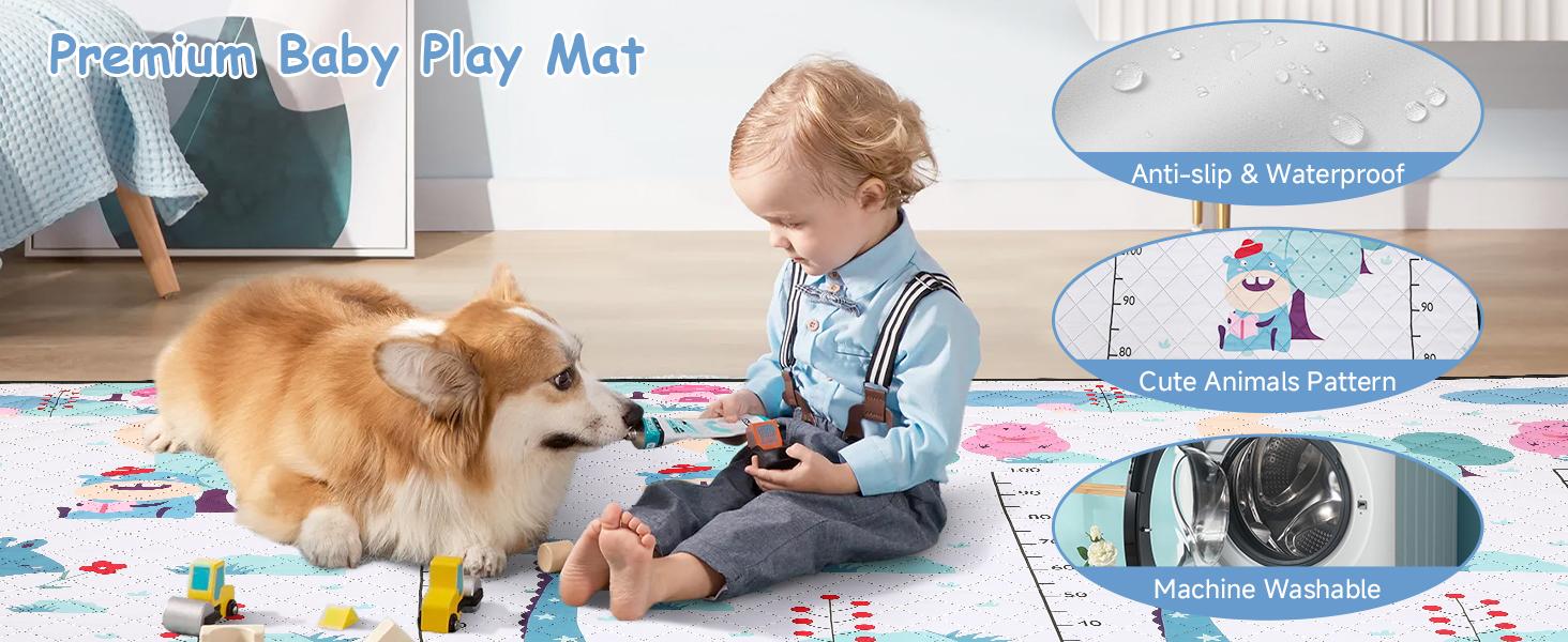 Benazcap Large Playpen with Mat for Babies & Toddlers, 75x59x26.5in, Climb-Proof Anti-Fall Design, Soft Breathable Mesh, Sturdy Safety Play Yard, BPA-Free, Eco-Friendly, 360-Degree Visibility