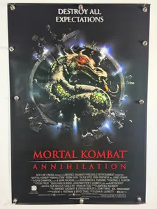 MORTAL KOMBAT ANNIHILATION 1997 Original Movie Poster 27x40 SS Rolled Destroy All Expectations