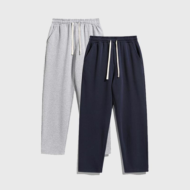 Men's Solid Color Fashion Sports Pants, Versatile All Year Wear, Ideal for Autumn and Winter, Wide Leg Straight Leg Pants, Casual Street Dance Pants, Comfortable Winter Home Pants, Plus Size Casual Sports Pants with Stud Design, Fashionable and Versatile