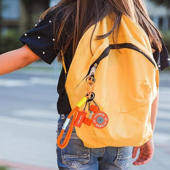 Fitness Keychain Set, MSilicone Dumbbell Kettlebell Weight Plate Keychains, Cute Keychain Gym Accessories for Men Women keychain  gift high quality fashion jewelry jew lery