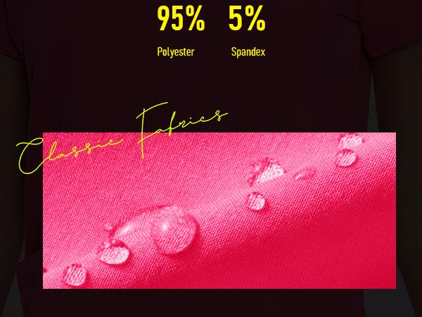 COZYFIT Straight Leg Scrub Pants for Women, Drawstring Soft Stretch, Anti-Wrinkle Women's Scrub Pants with 6 Pockets