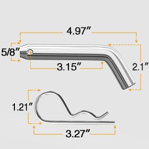 Nilight 3 in 1 ATV UTV Multi Hitch Mount with 2 inch Ball Hitch Rated 2000 LBS Fits 2 Inch Receiver Winch Strap Loop Rated 5000 LBS