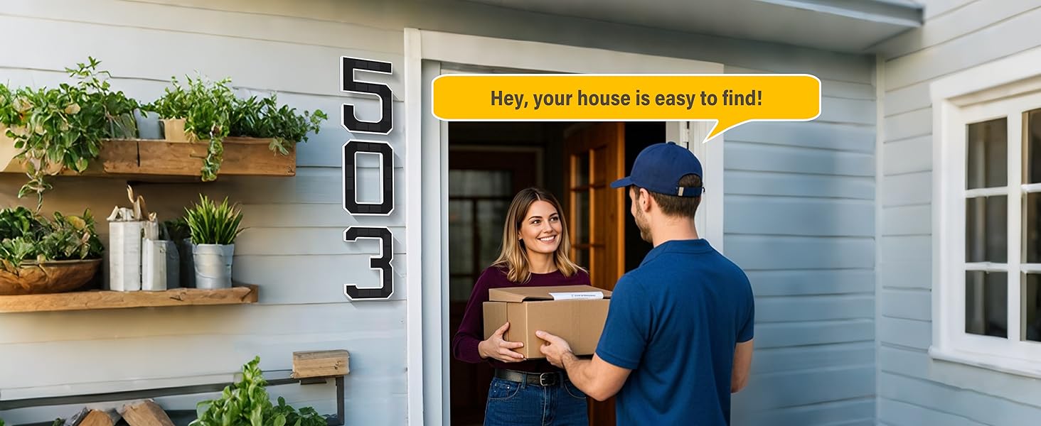 ISUNMEA Solar Lighted House Numbers 9 Inch Waterproof LED Address Signs for Outside Modern House Numbers with Large Personalization Options,Decorate your door number, DIY personalisation.Modern Farmhouse Illuminated Sign Light Two Size Options