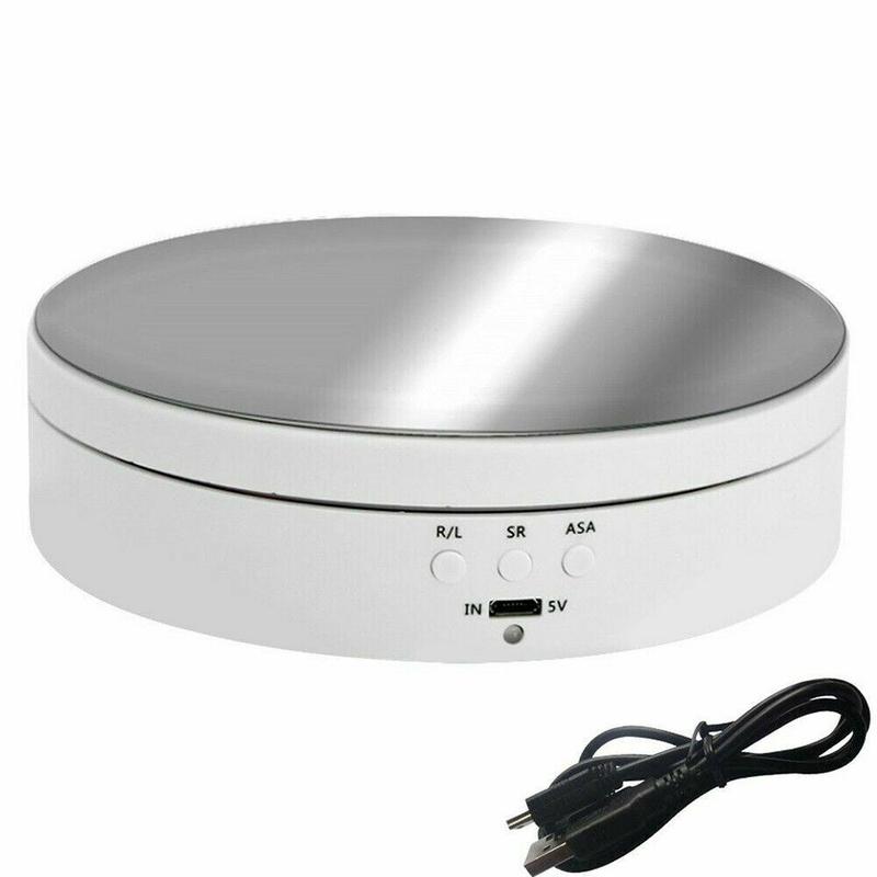 360° Electric Motorized Rotating Display Stand, Jewelry Photography & Show Holder, Adjustable Speed for Professional and Home Use Organiser Racks