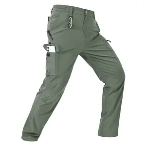 GOPUNE Men's Hiking Pants Lightweight Stretch Cargo Work Pants Water Resistant Quick Dry 5 Pockets Outdoor Fishing Travel