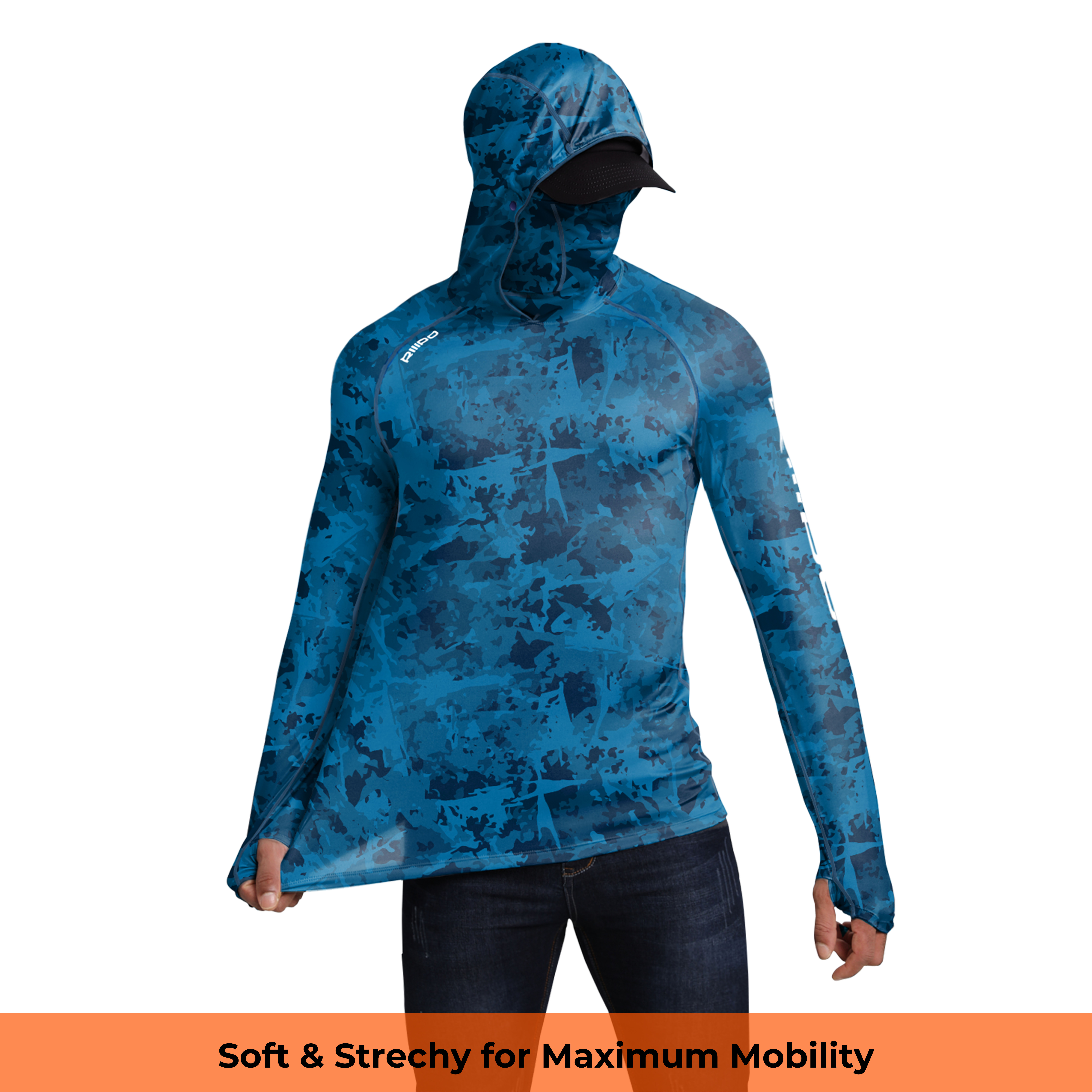 【Clearance】R10 Sun Hoodie Shirts w/ UV Detection Logo Mask Neck Gaiter Thumbhole Men UPF 100+ Sun Protection Long Sleeve Lightweight Quick Dry Moisture Wicking Breathable Cooling Athletic Activewear for Outdoor Sports Fishing Boating Construction Roofing 【Clearance】R10 Sun Hoodie Shirts w/ UV Detection Logo Mask Neck Gaiter Thumbhole Men UPF 100+ Sun Protection Long Sleeve Lightweight Quick Dry Moisture Wicking Breathable Cooling Athletic Activewear for Outdoor Sports Fishing Boating Construction Roofing