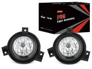 Nilight Fog Lights Assembly Compatible with 2001 2002 2003 Ford Ranger w/H10 12V 42W Bulbs Clear Lens Driver and Passenger Side