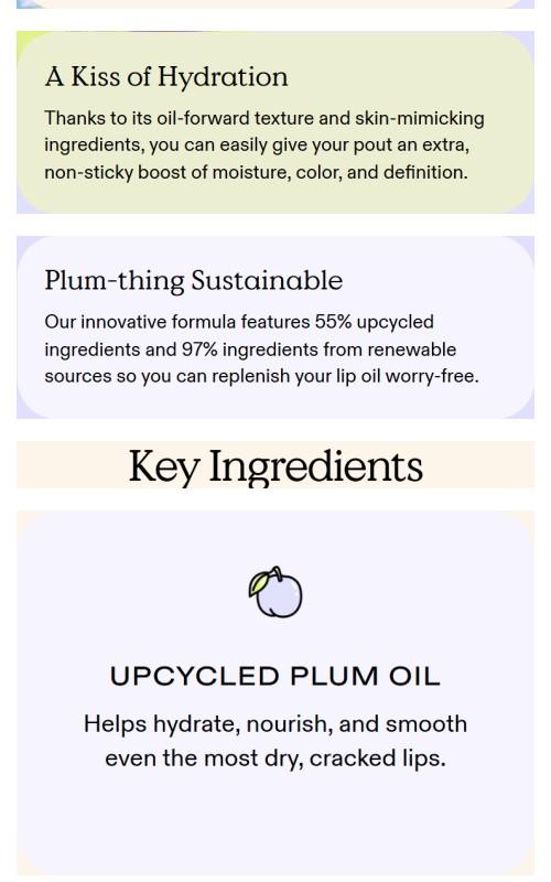 KraveBeauty Plumptuous Lip Jelly - Nourishing Lip Oil with Upcycled Plum Oil & MaxiLip for Smooth & Firm Lips Over Time