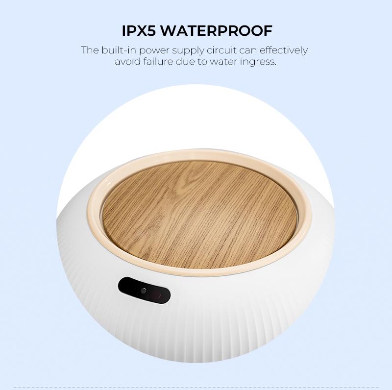 Pukomc Smart Induction Waterproof Trash Can for Bathroom, Bedroom, Office Nordic Style, Household Items Saving Space Motion Sensor Multifunctional Home Goods Environmentally Friendly Automatic