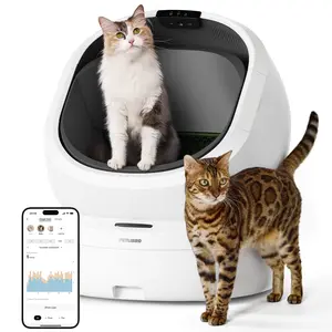 PETLIBRO Luma Automatic Cat Litter Box, AI Waste Analysis, Open-Top Litter Robot Self Cleaning Litter Box, in-App Usage Tracking Multi-Cat Recognition, Triple Safety Protection Odor Control LitterBox