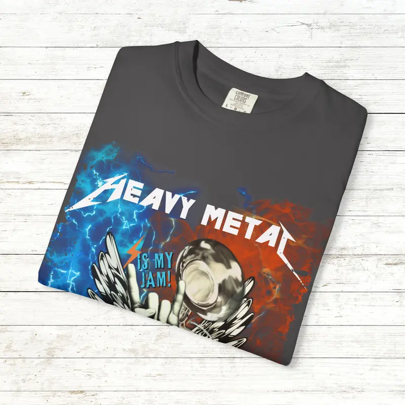 Heavy Metal is My Jam Musician Graphic Tee, Sousaphone Player, Marching Band Fan T-shirt for Men and Women, Band Parent Gift Shirt